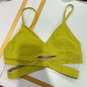 Lululemon Neon Yellow Sports Bra size 8